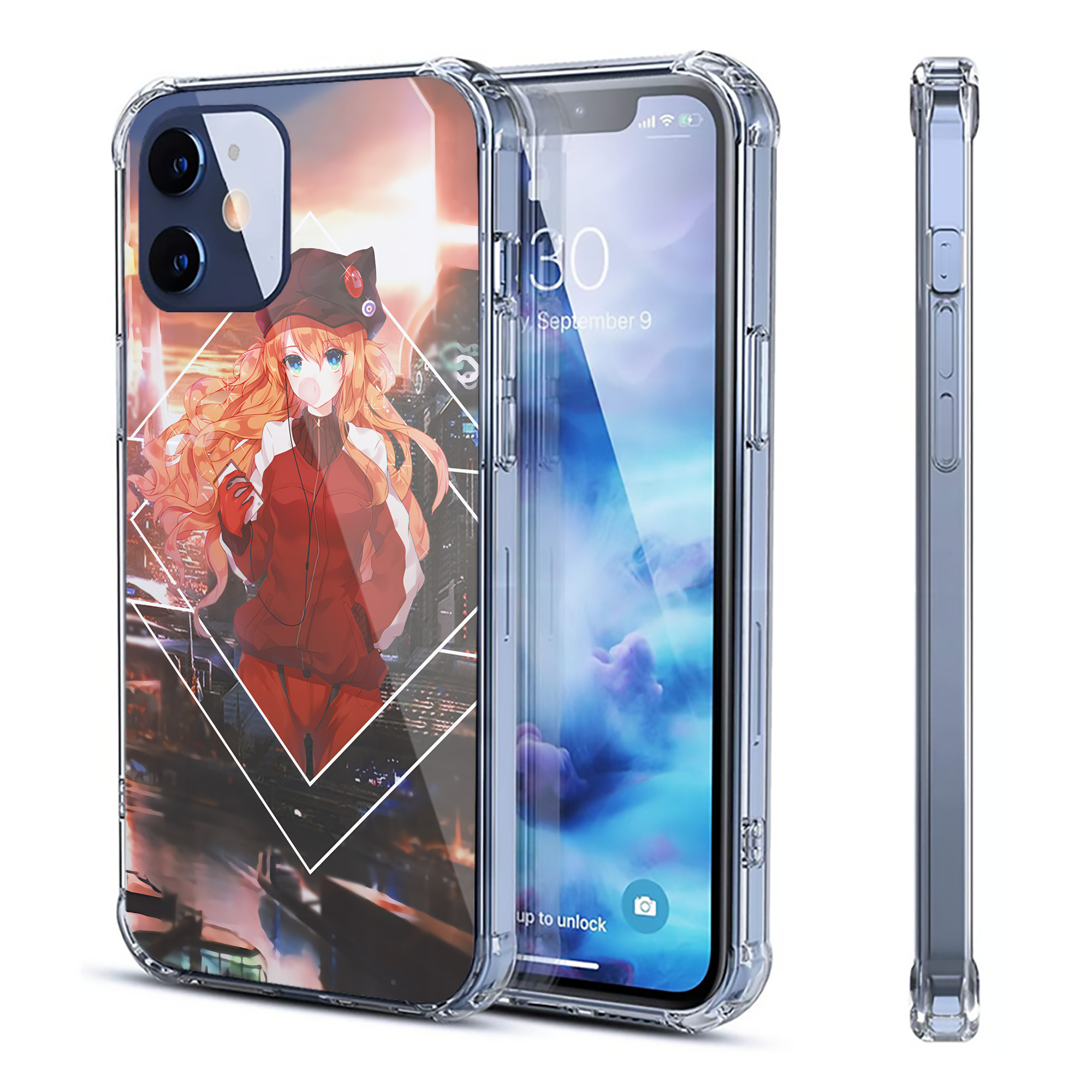 （画像用） EVA 新世紀エヴァンゲリオン 【iPhone 12シリーズ対応】透明スマホケース（クリアソフトケース）